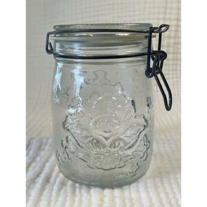 Vintage Jar Wheaton Glass Mason Cabbage Patch Kids Candy Clip Top 1984